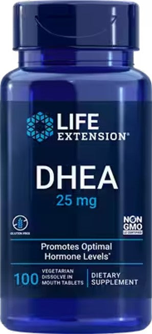 DHEA 25 mg 100 compresse vegetali da sciogliere in bocca Media 1 di 3 - fronte 2
