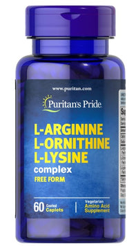 Anteprima per L-Arginina L-Ornitina L-Lisina 60 compresse rivestite Vegetariano - fronte 2