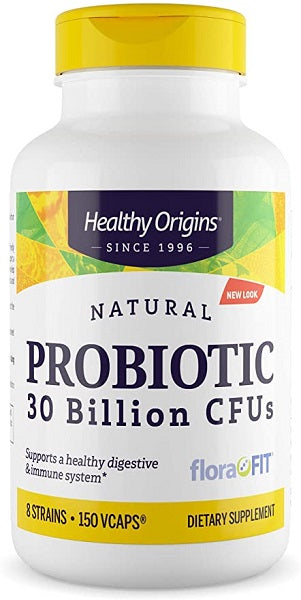 Healthy Origins Il probiotico 30 miliardi di CFU 150 capsule vegetali supporta un sistema immunitario sano promuovendo una flora intestinale equilibrata.