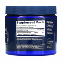 Thumbnail for Neuro-Mag Magnesium L-Threonate 93.35 g by Life Extension comes in a blue container with a label that includes supplement facts, ingredients, and manufacturer information. This formula is recognized for supporting brain health and is crafted to assist important enzyme reactions.