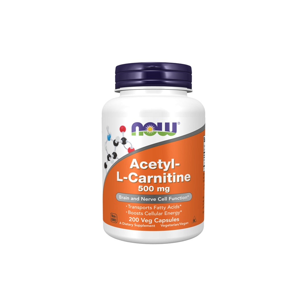 Now Foods Acetil-L-Carnitina 500 mg 200 capsule vegetali.