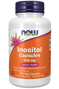 Miniature per Now Foods Inositolo 500 mg 100 Capsule Vegetali.