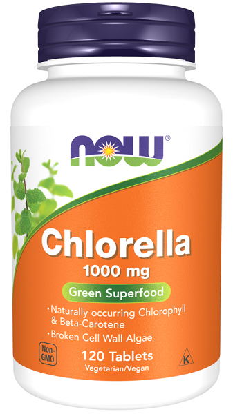 Now Foods Clorella 1000 mg 120 compresse.
