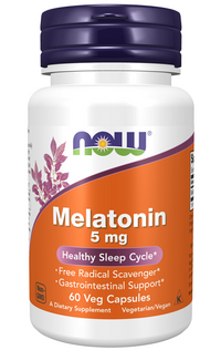 Miniatura per Now Foods Melatonina 5 mg 60 capsule vegetali.