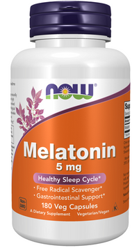 Miniatura per Now Foods Melatonina 5 mg 180 capsule vegetali.