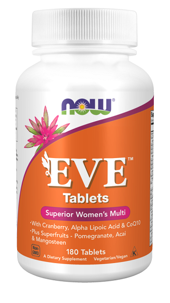 Now Foods EVE Multivitamine e Minerali per le donne 180 compresse vegetali.