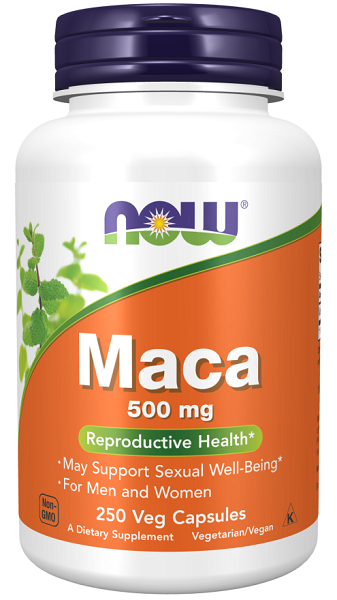 Now Foods Maca 500 mg 250 capsule vegetali.