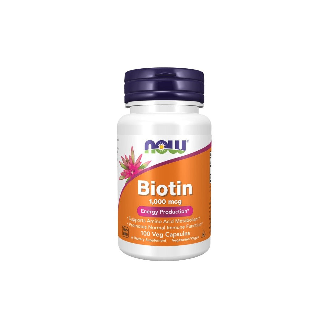 Biotin 1000 mcg 100 Veg Capsules - front