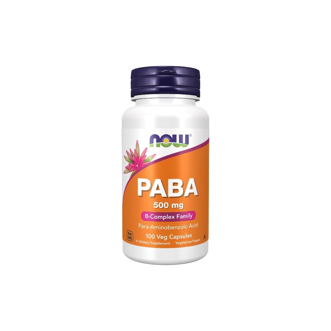 PABA 500 mg 100 Veg Capsules - front