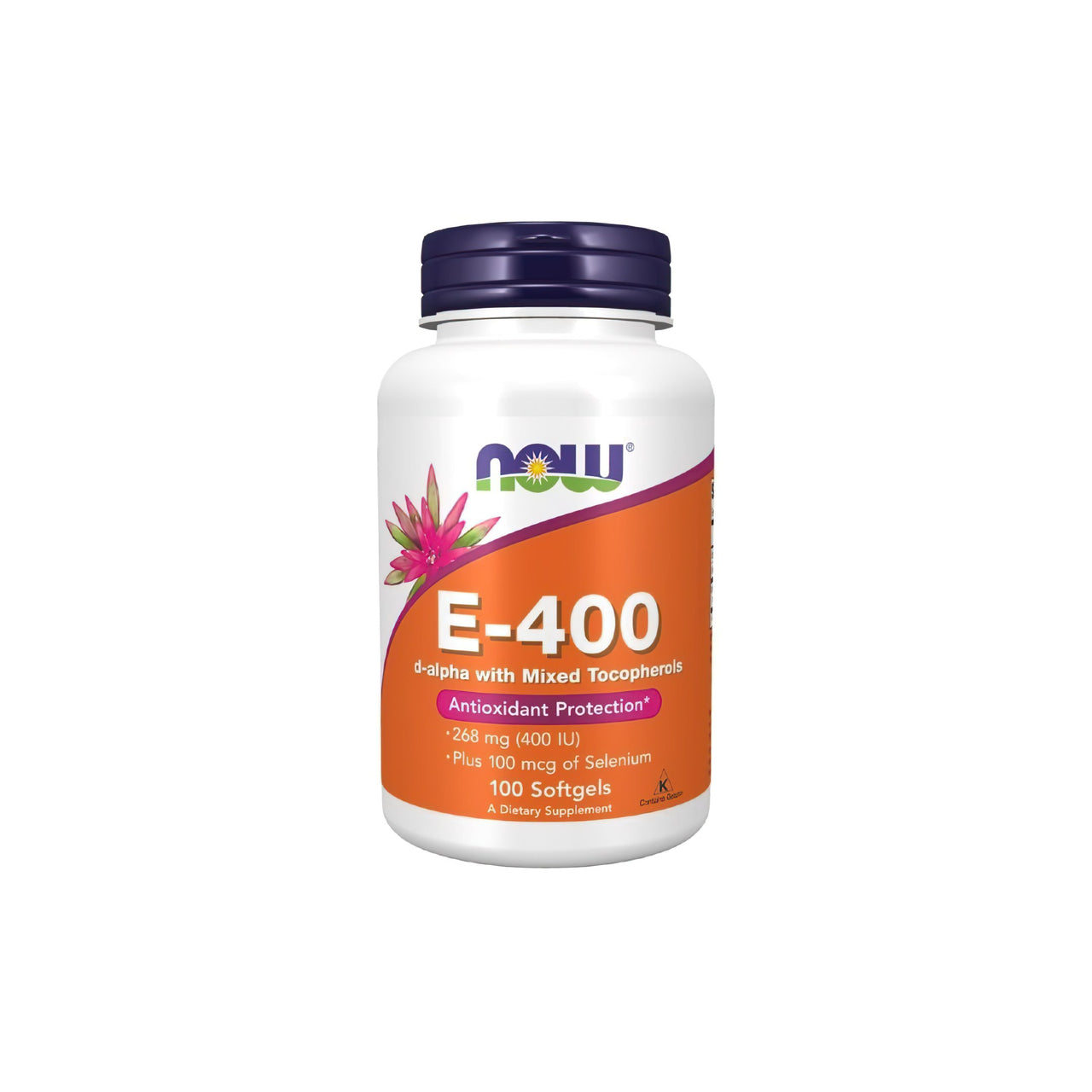 Now Foods Vitamin E-400 Mixed Tocopherols with Selenium 100 Softgels is a powerful antioxidant supplement that supports the immune system against skin aging processes. With 60 capsules per bottle, boost your body's natural defense with this easy-to-t