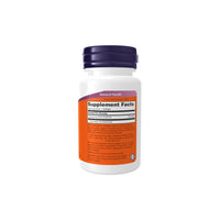 Thumbnail for A white bottle of Now Foods Coenzyme CoQ10 100 mg 50 Softgels with a purple cap and an orange label detailing supplement facts, CoQ10 content, and dosage information for heart health.