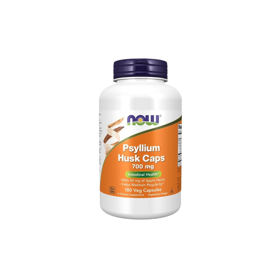 Psyllium Husk 700 mg 180 Veg Capsules - front