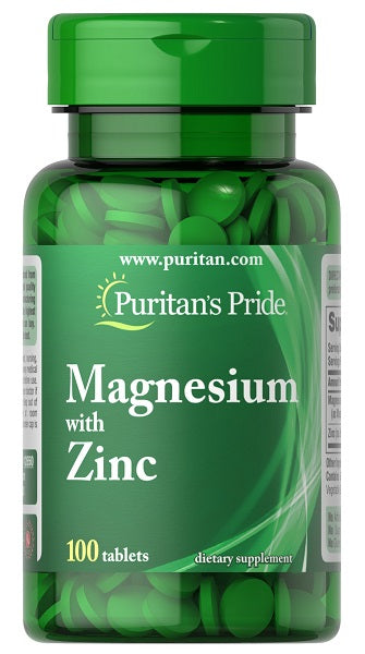 Puritan's Pride Magnesio con Zinco 100 compresse.