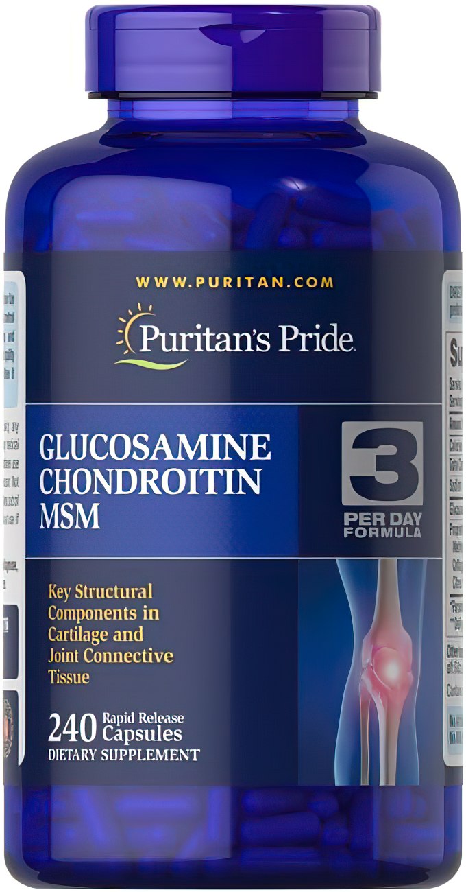 Puritan's Pride Glucosamina Condroitina MSM 240 capsule.