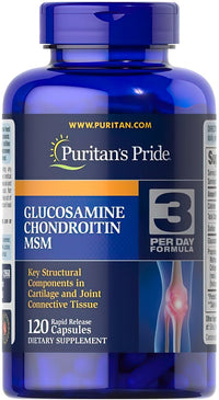 Miniatura per Puritan's Pride Glucosamina Condroitina MSM 120 capsule.