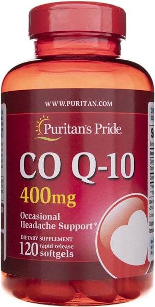 Puritan's Pride Coenzima Q10 a rilascio rapido 400 mg 120 gel.