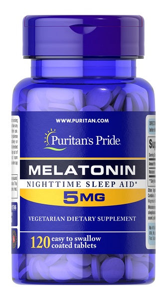 Puritan's Pride Melatonina 5 mg 120 Compresse.