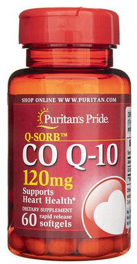 Miniature per Puritan's Pride Coenzima Q10 - 120 mg 60 softgel a rilascio rapido.