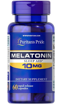 Miniatura per Puritan's Pride La Melatonina 10 mg 60 capsule a rilascio rapido è un aiuto per il sonno.