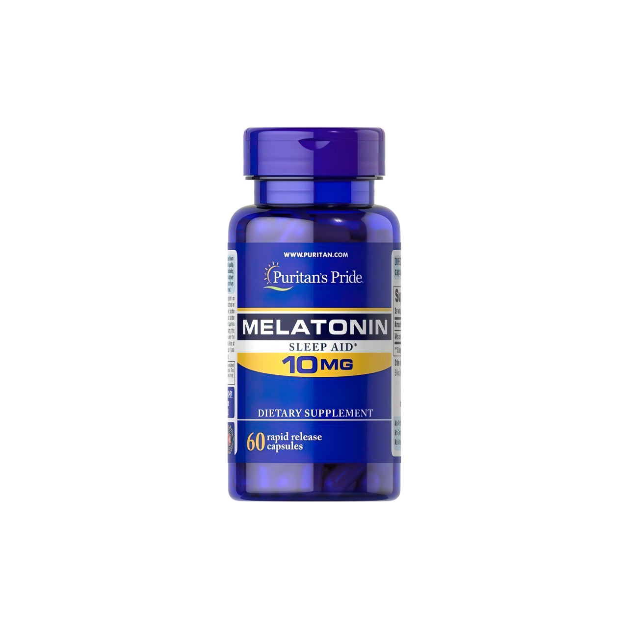 Puritan's Pride Melatonina 10 mg 60 capsule a rilascio rapido.