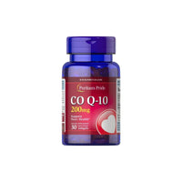 Miniatura di un flacone di Q-SORB™ Co Q-10 200 mg 30 softgel a rilascio rapido di Puritan's Pride con sfondo bianco, ricco di antiossidanti per aumentare i livelli di energia e rafforzare il sistema immunitario.
