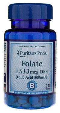 Anteprima per Puritan's Pride Folate 1333mcg (800 mcg di acido folico) 250 tab.