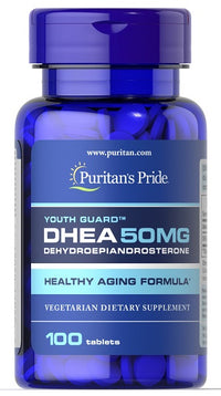 Miniatura per un flacone di Puritan's Pride DHEA - 50 mg 100 compresse.