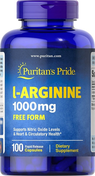 L-arginina 1000 mg in forma libera 100 capsule a rilascio rapido - fronte 2