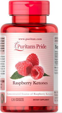 Anteprima per Puritan's Pride Raspberry Ketones 100 mg 120 capsule Rapid Realase, un potente integratore ricco di antiossidanti e progettato per migliorare la perdita di peso e aumentare il metabolismo.