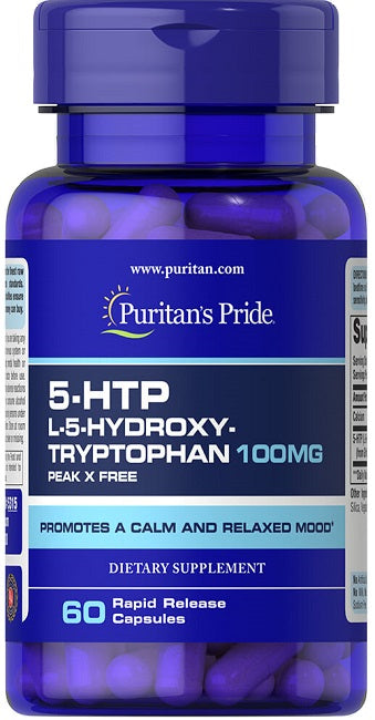5-HTP 100 mg 60 capsule rapide - Puritan's Pride.