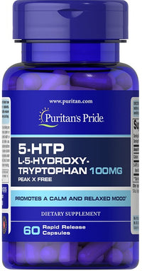 Miniatura per 5-HTP 100 mg 60 capsule rapide - Puritan's Pride.