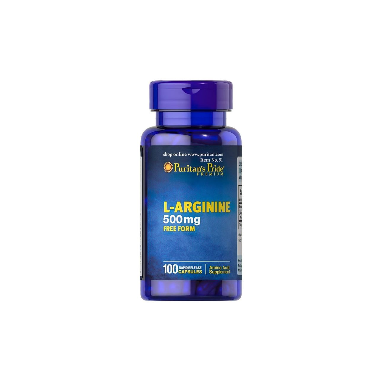 L-arginina 500 mg in forma libera 100 capsule - anteriore