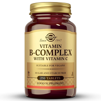 Thumbnail for Introducing Solgar's Vitamin B-Complex with Vitamin C, a product expertly crafted to enhance energy metabolism. This vegan-friendly supplement is both sugar-free and starch-free, and includes 250 tablets per bottle.