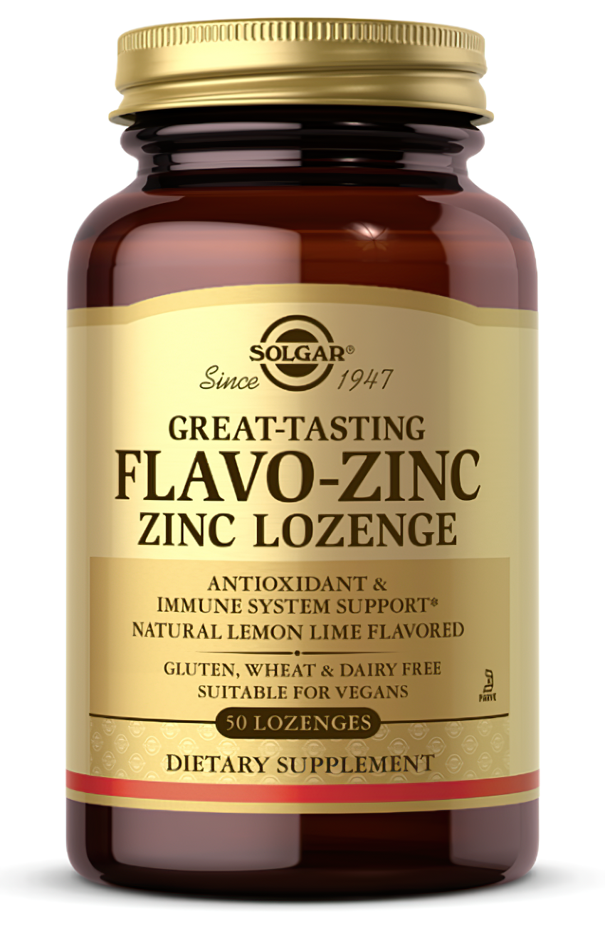 Zinco Flavo-Zinco 23 mg 50 pastiglie da Solgar.