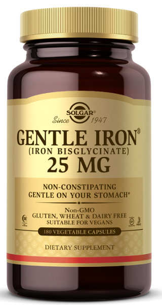 SolgarGentle Iron 25 mg 180 capsule vegetali.