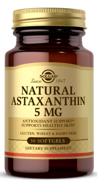 Solgar L'astaxantina naturale 5 mg 30 softgel è un potente antiossidante che offre numerosi benefici alla pelle. Ogni dose contiene 5 mg di questa potente astaxantina, che garantisce la massima efficacia per promuovere la salute della pelle.