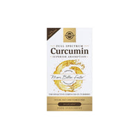 Miniatura per Una confezione di Full Spectrum Curcumin 30 Liquid Extract Softgel con etichetta dorata di Solgar.