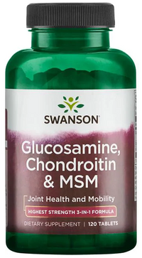 Anteprima per Swanson Glucosamina, Condroitina e MSM - 120 compresse.