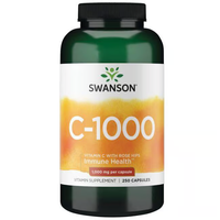 Thumbnail for Swanson's Vitamin C-1000 with Rose Hips offers immune support with 250 capsules, each containing 1,000 mg of vitamin C.