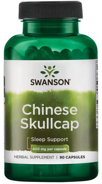 Miniature per Swanson Chinese Skullcap - 400 mg 90 capsule sleep cap.