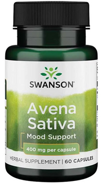 Miniatura per Un flacone di Swanson Avena Sativa - 400 mg 60 capsule supporto dell'umore.