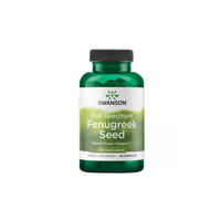 Thumbnail for Swanson's Fenugreek Seed 610 mg, in green packaging, contains 90 capsules and is expertly labeled for hormonal health and blood sugar support.