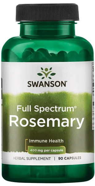 Swanson Rosmarino - 400 mg 90 capsule ricche di antiossidanti per combattere i radicali liberi.