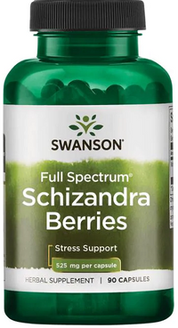 Anteprima per Swanson Bacche di Schizandra - 525 mg 90 capsule, un adattogeno e tonico del fegato per il benessere olistico.