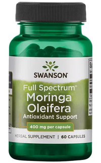 Anteprima per Swanson Moringa Oleifera - 400 mg 60 capsule Supporto antiossidante per la riduzione dello stress ossidativo e del danno cellulare.