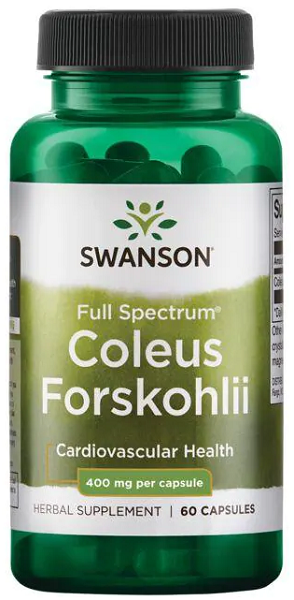 Swanson Coleus Forskohlii - 400 mg 60 capsule.