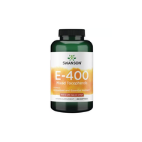 Thumbnail for Swanson's Vitamin E-400 Mixed Tocopherols, available in bottles of 250 softgels, is a potent antioxidant supplement that supports overall health and wellness.