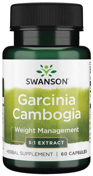 Swanson Estratto di Garcinia Cambogia 5:1 - 60 capsule per la gestione del peso.