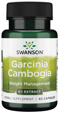 Anteprima per Swanson Garcinia Cambogia 5:1 Extract - 60 capsule per la gestione del peso.