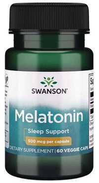 Miniature per Swanson Melatonina - 0,5 mg 60 capsule vegetali di supporto al sonno.